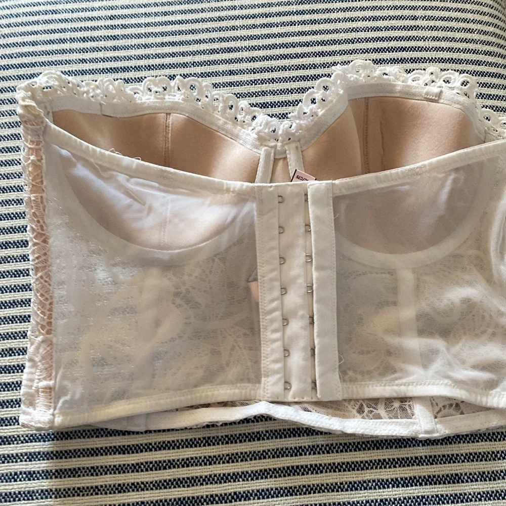 Victoria’’s Secret Dream Angels lined strapless‎ longline corset bra